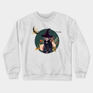 Spooky Black Cat Crewneck Sweatshirt